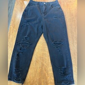 American Eagle Outfitters Black Boyfriend Jeans